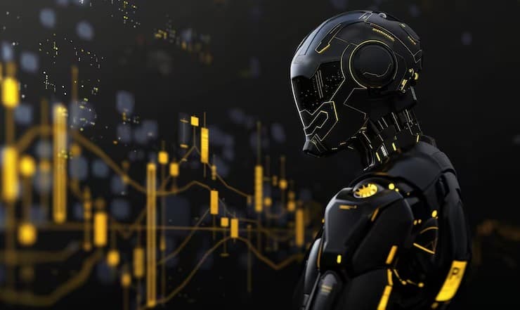 AI trading bot analysing live markets